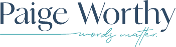 Logo for Paige Worthy LLC